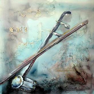 Musical Instrument oil painting